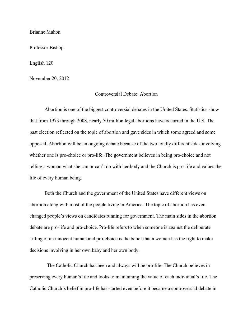 Essay on the Controversial Debate on Abortion_djv3qox1f8m_page1