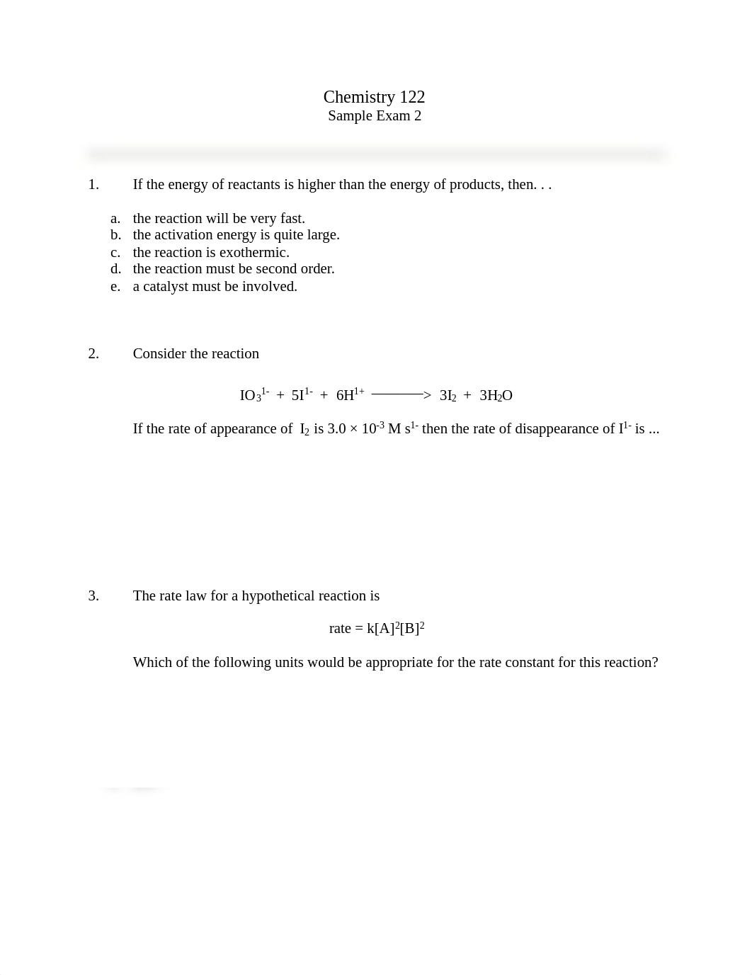 CHEM122 Sample Exam 2.pdf_djv4u7jjl24_page1