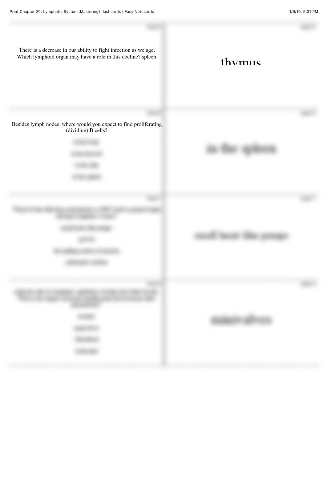 Print Chapter 20: Lymphatic System (Mastering) flashcards | Easy Notecards.pdf_djvmbj1o8my_page2