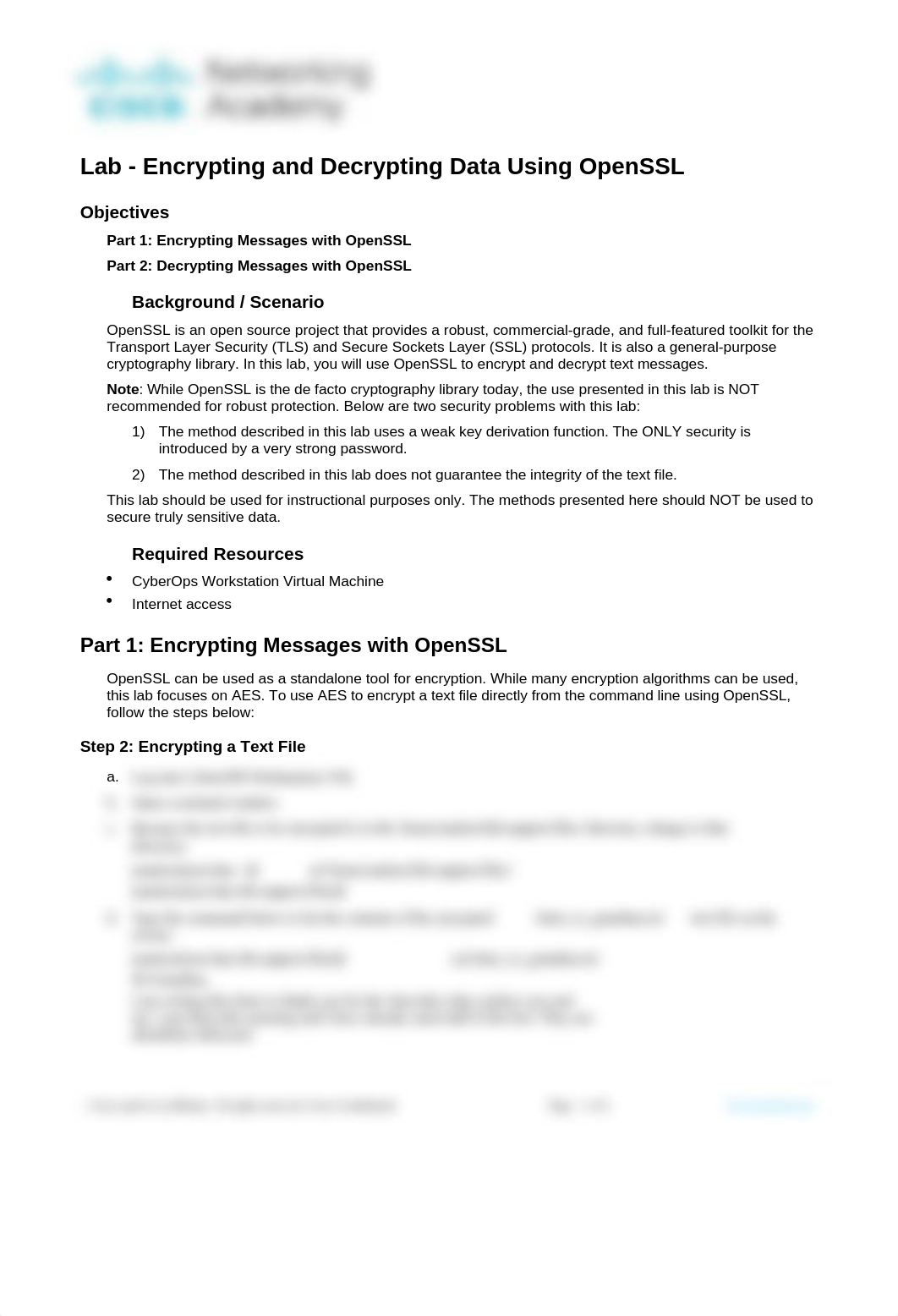 9.1.1.6 Lab - Encrypting and Decrypting Data Using OpenSSL DJWard.docx_djvuqiixzdp_page1