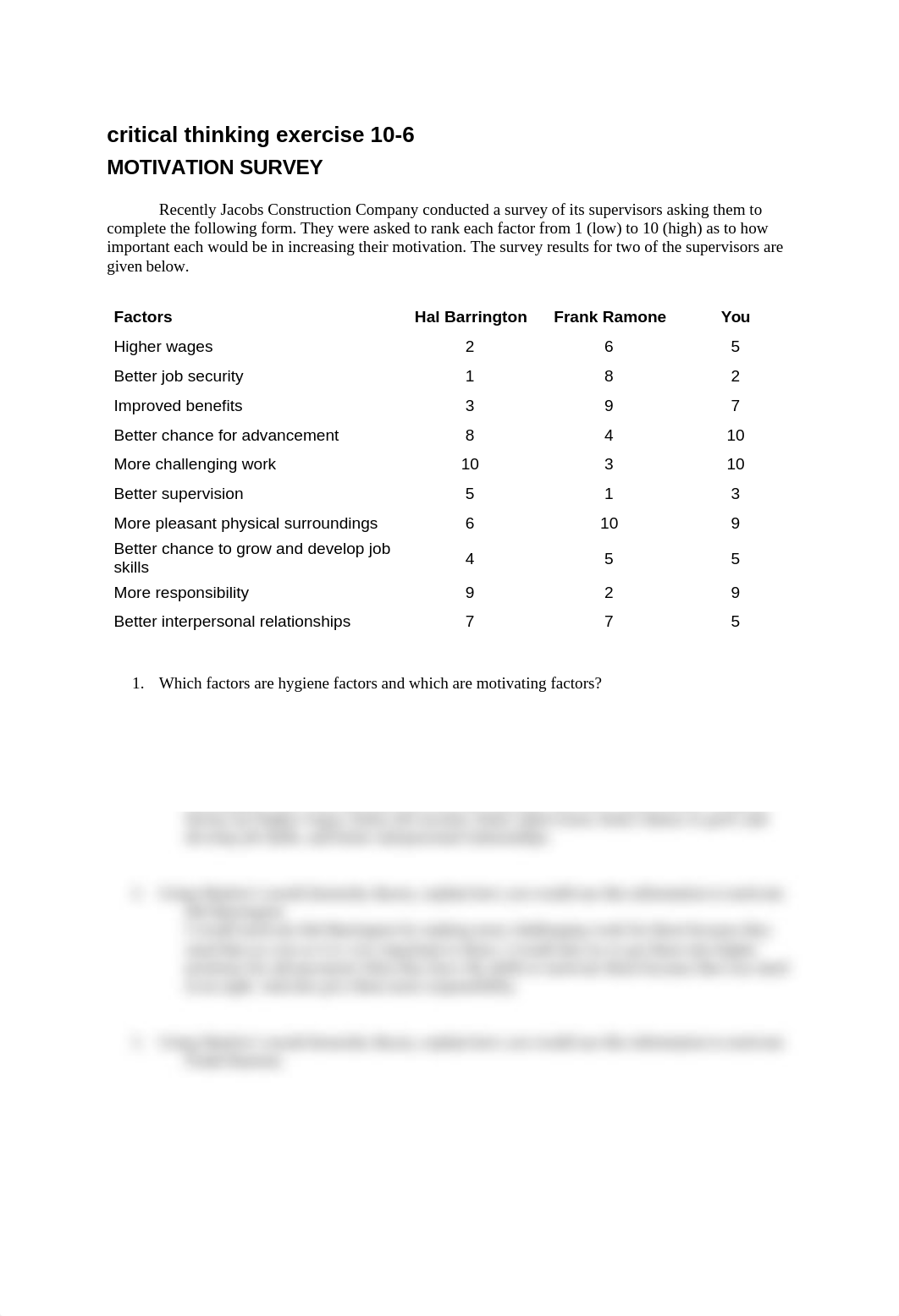 Critical Thinking Exercise - Motivation Survey and Discussion.docx_djvx8y90101_page1