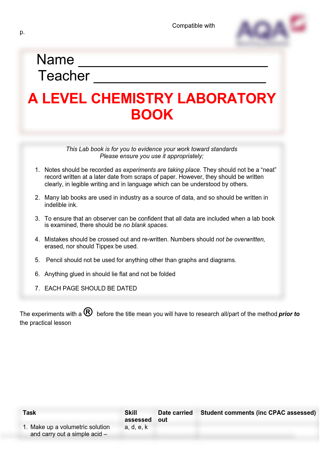 A-level-Chemistry-AQA-Student-practical-book updated 2019.docx_djw5tapqwrh_page1