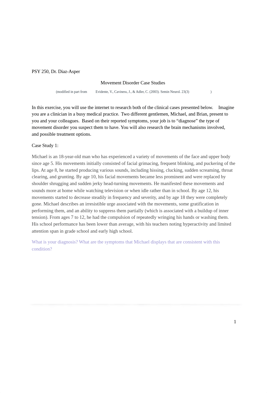 Movement disorder case studies-1.docx_djwe36m0m8f_page1