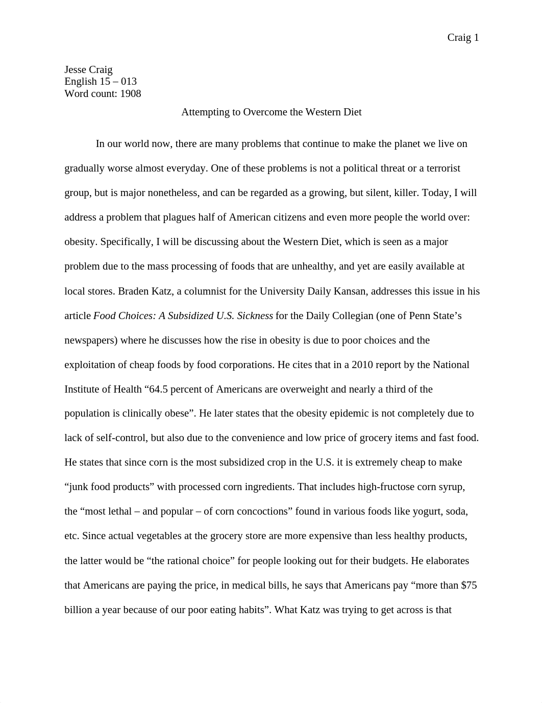 Western Diet Essay.docx_djwk6hf117j_page1