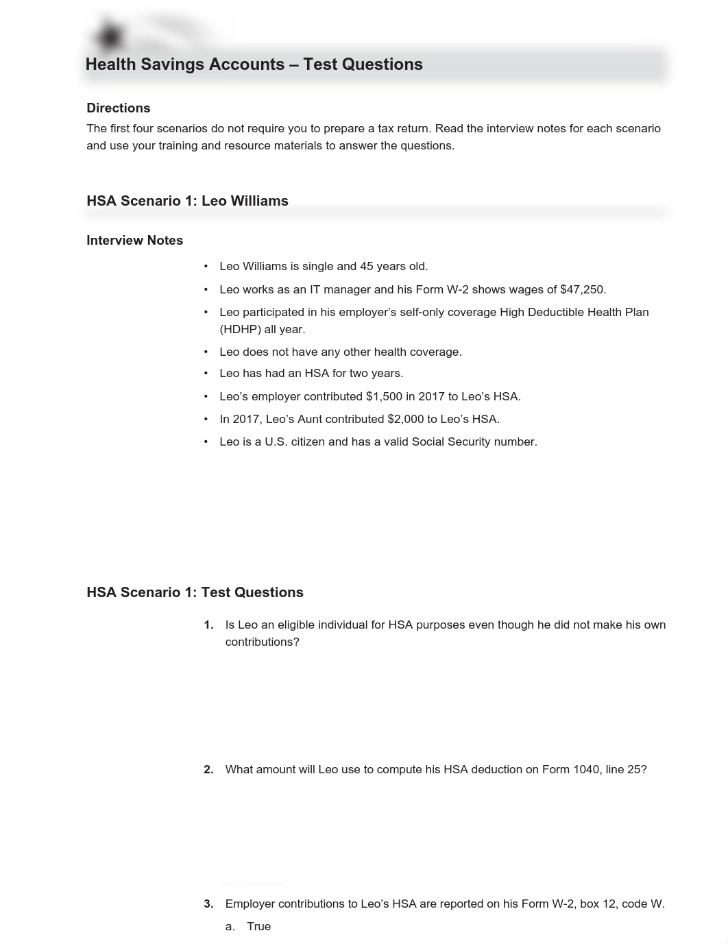 Health Savings Account Test Questions.pdf_djwo6ll7pj2_page1