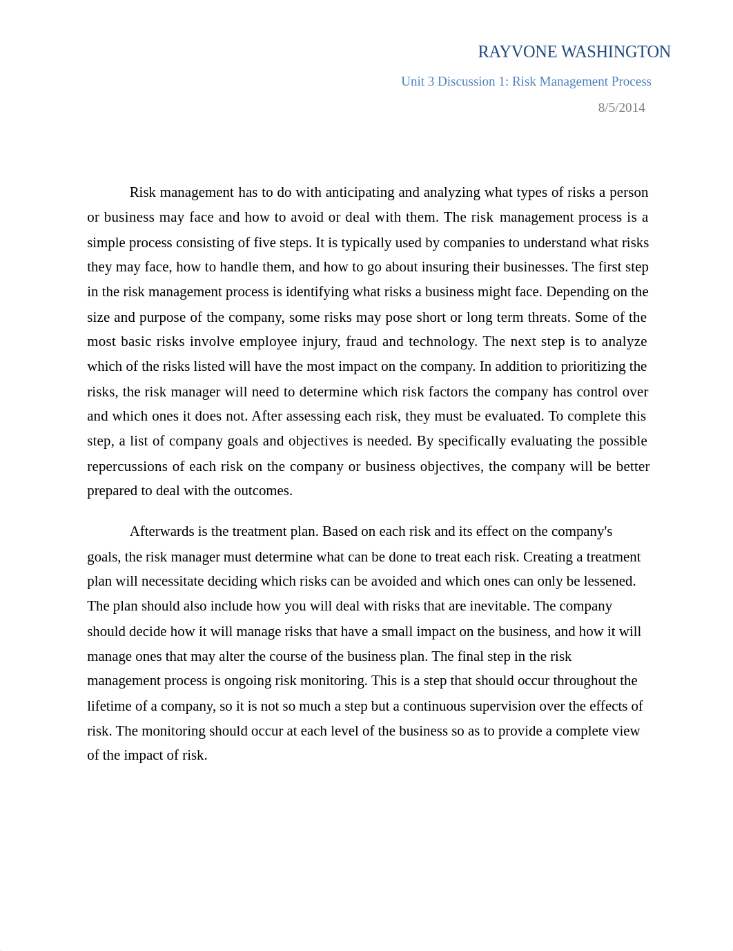 Unit 3 discussion 1 Risk management Process_djwwv5q2va0_page1