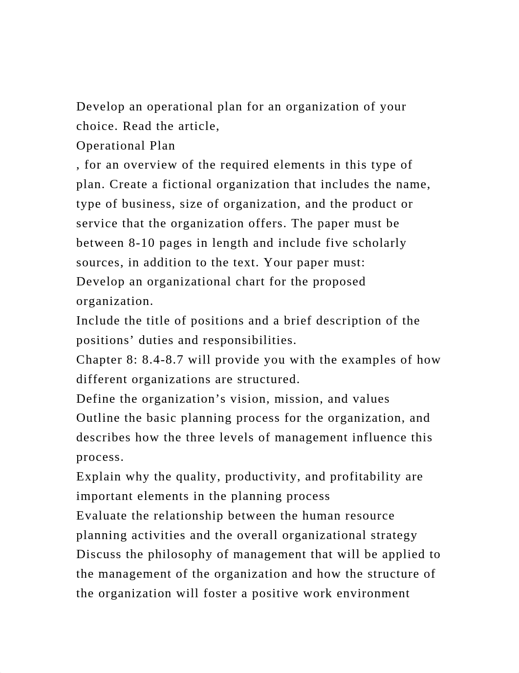 Develop an operational plan for an organization of your choice. Re.docx_djwzyp33mwd_page2