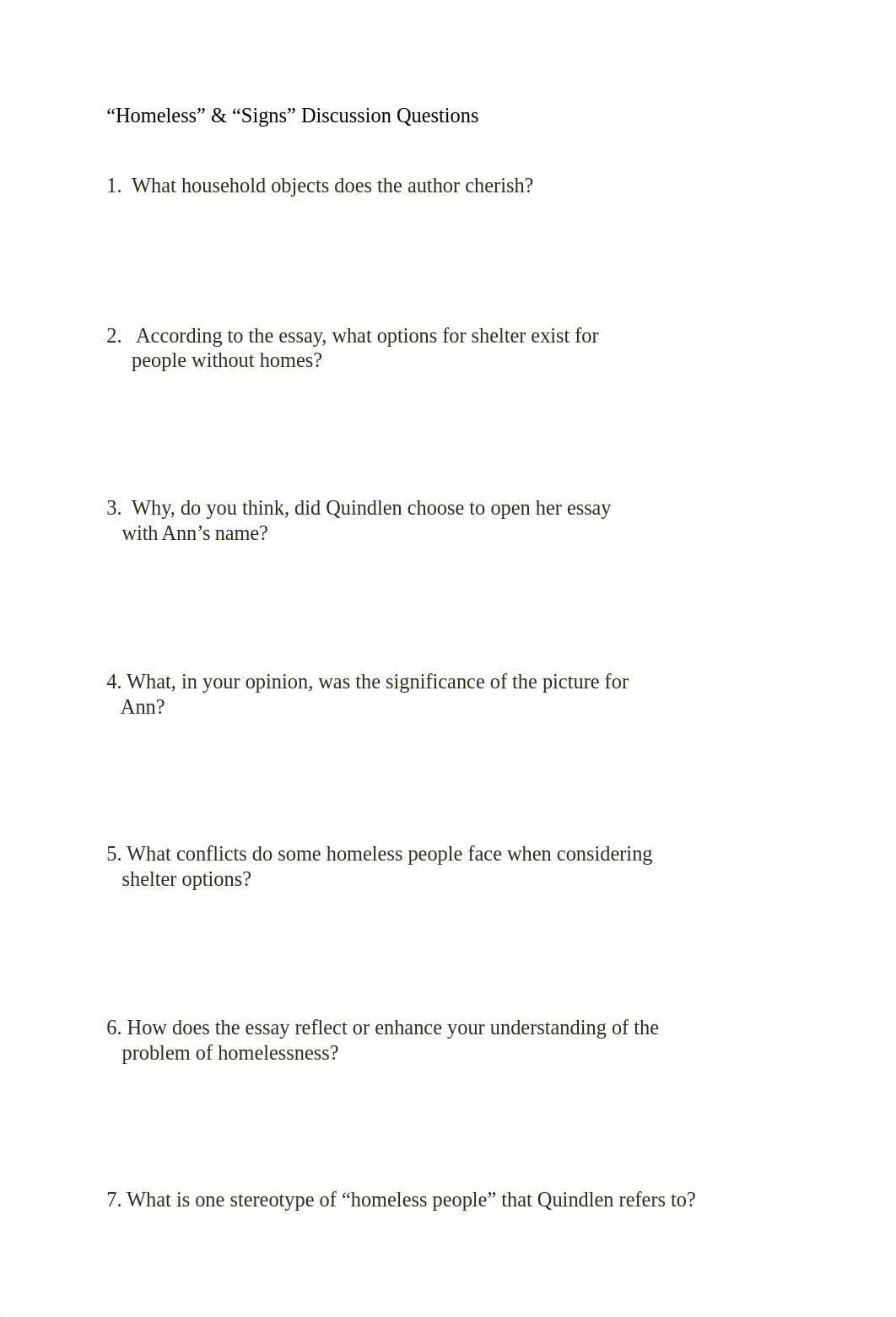 Copy of "Homeless" & "Signs", Measurement Discussion Questions_djx1shvm4o0_page1