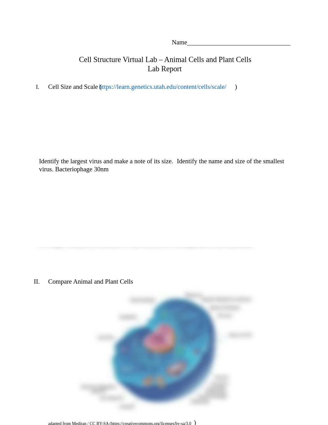 Cell Structure Virtual Lab - Lab Report-1.docx_djx242mt14q_page1