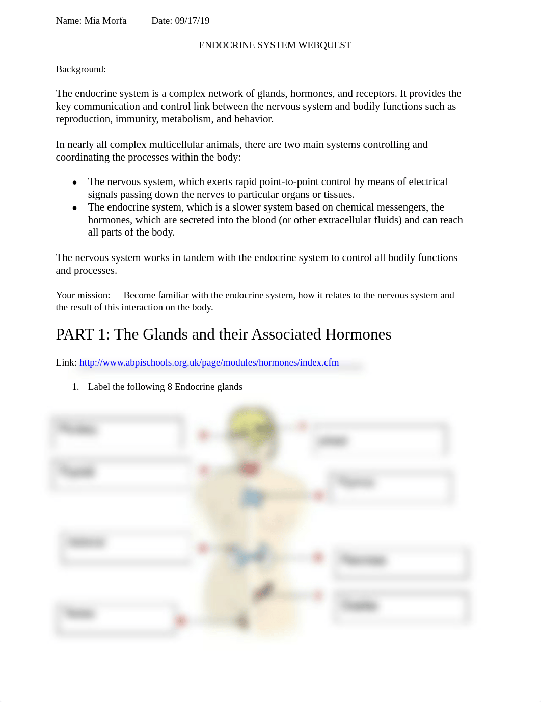 Copy of Intro To Endocrine WebQuest.pdf_djx24m8ldea_page1