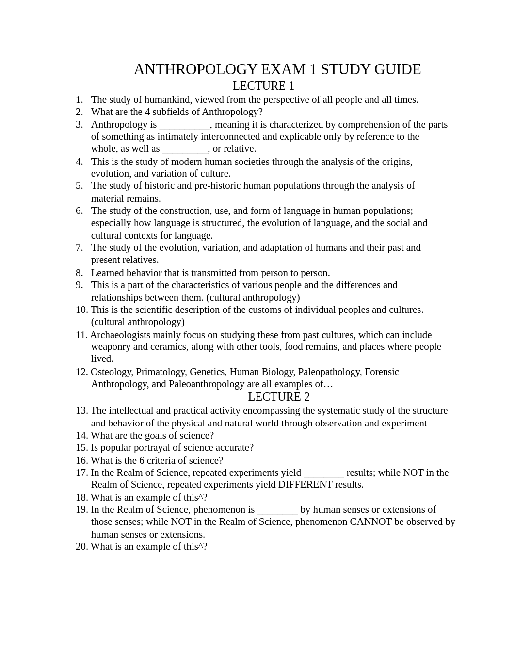 ANTHROPOLOGY EXAM 1 STUDY GUIDE.docx_djx6jx04kef_page1