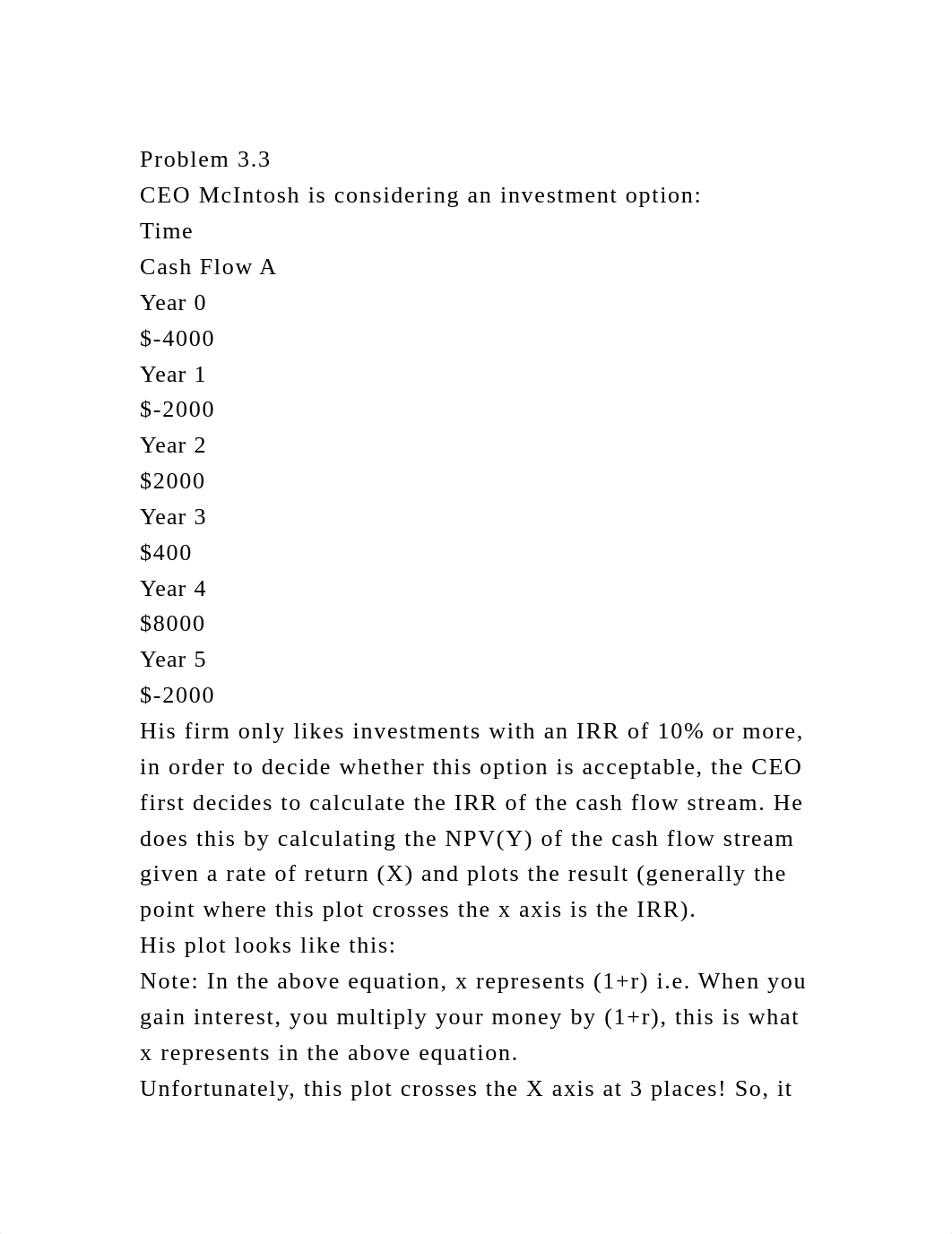 Problem 3.3CEO McIntosh is considering an investment optionTime.docx_djy39zhkp15_page2