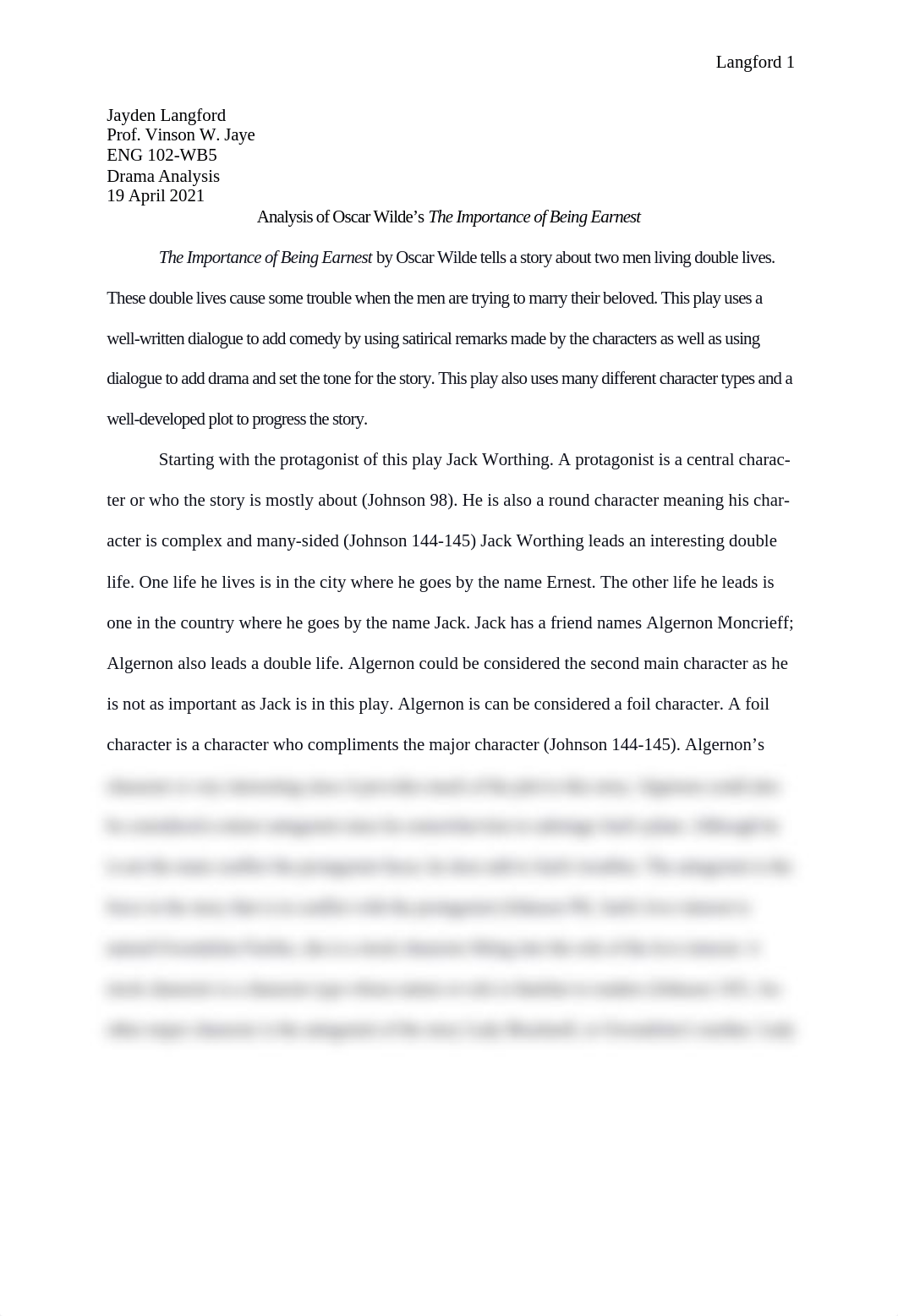 Jayden Langford - The Importance of Being Earnest Final Draft.docx_djyfos09ttl_page1