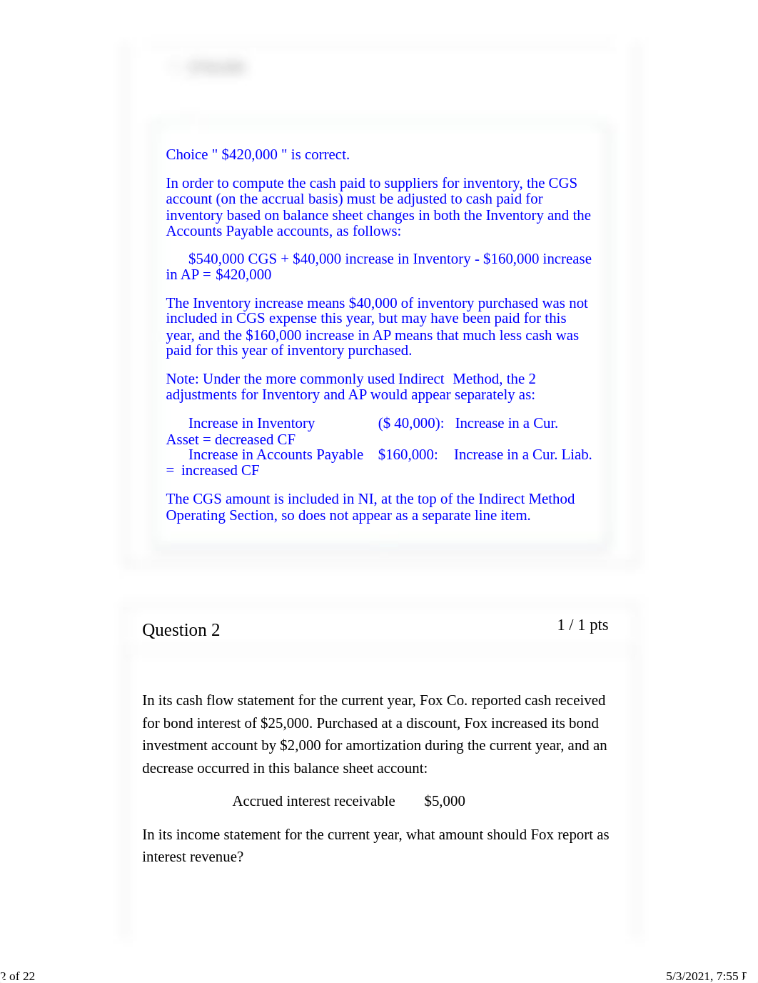 Chapter 22 - Statement of Cash Flows CPA Exam Intermediate Accounting II - Spring 2021.pdf_djykt7xx41e_page2