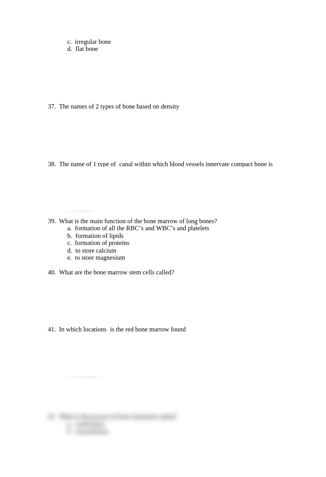 Bio 260 Skeletal System Practice Exam with answer key at the end_djym2x318l0_page2