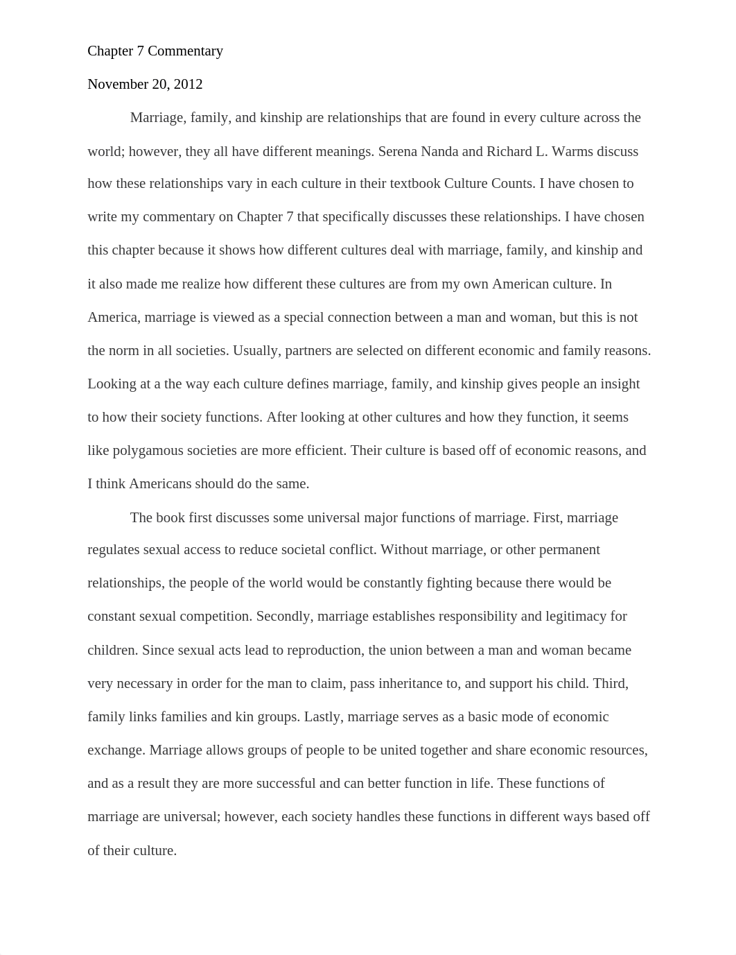 Chapter 7 Summary - Marriage, family, and kinship_djyw410nspw_page1