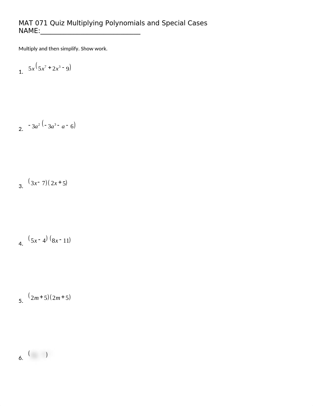 MAT 071 Quiz Multiplying Polynomials and Special Cases.docx_djz45izeosy_page1