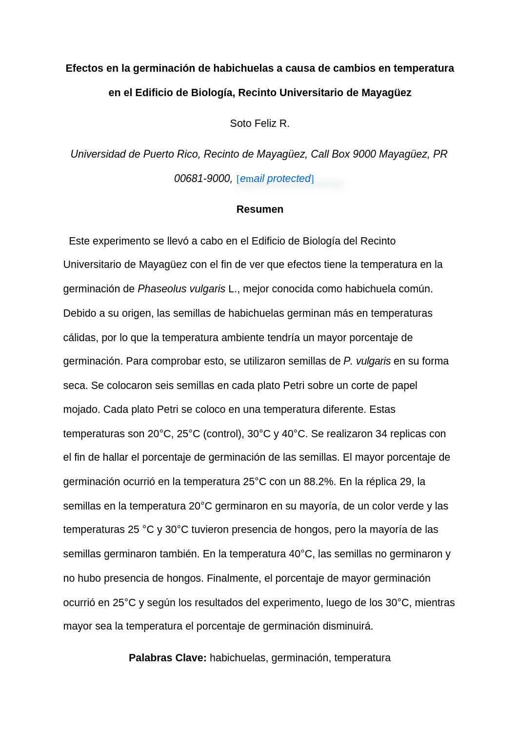 Efectos en la germinación de habichuelas a causa de cambios en temperatura en el Edificio de Biologí_djz80a95mue_page1