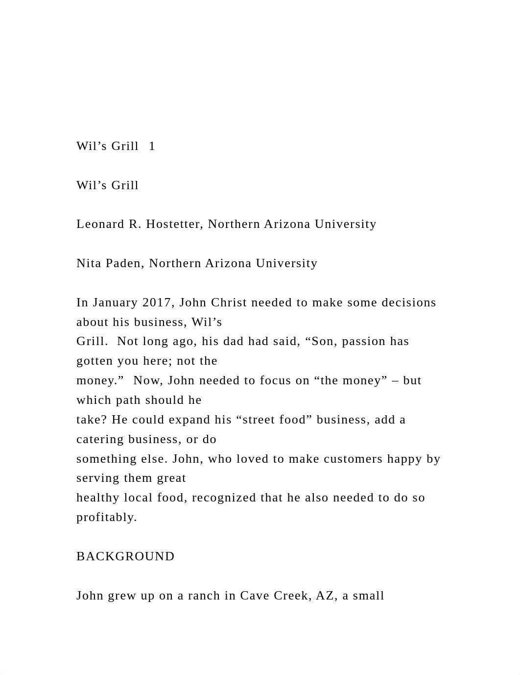 Wil's Grill  1 Wil's Grill Leonard R. Hostetter, North.docx_djz9f0x9r3z_page2