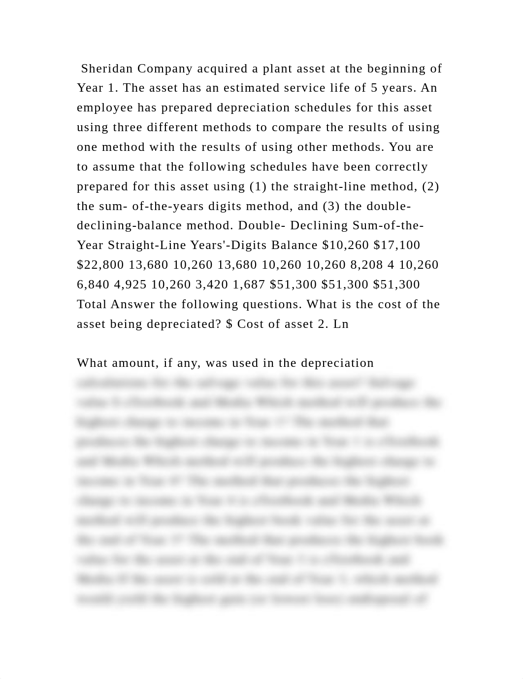 Sheridan Company acquired a plant asset at the beginning of Year 1. T.docx_dk02t6zg10k_page2