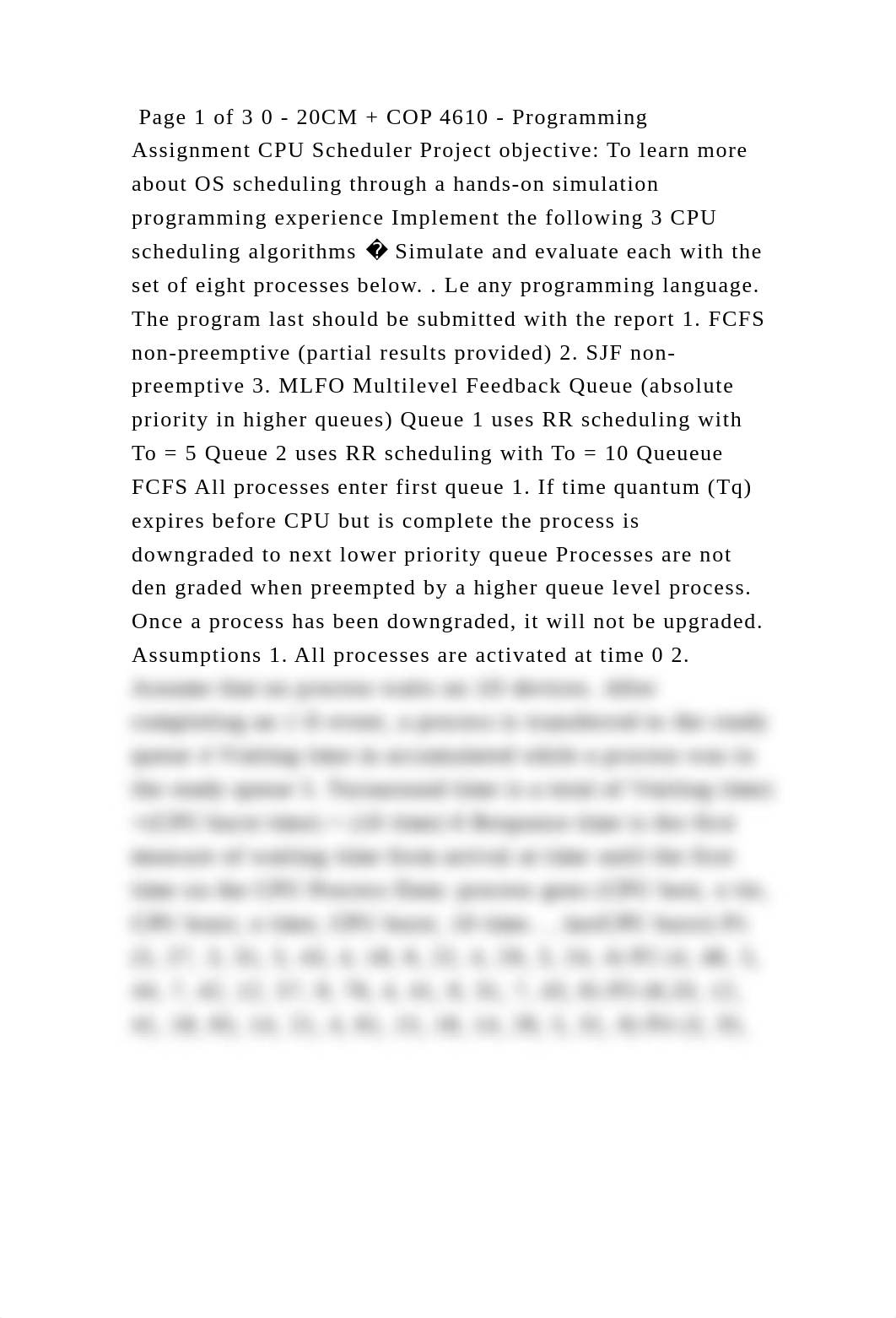 Page 1 of 3 0 - 20CM + COP 4610 - Programming Assignment CPU Schedule.docx_dk0a1htzzqw_page2