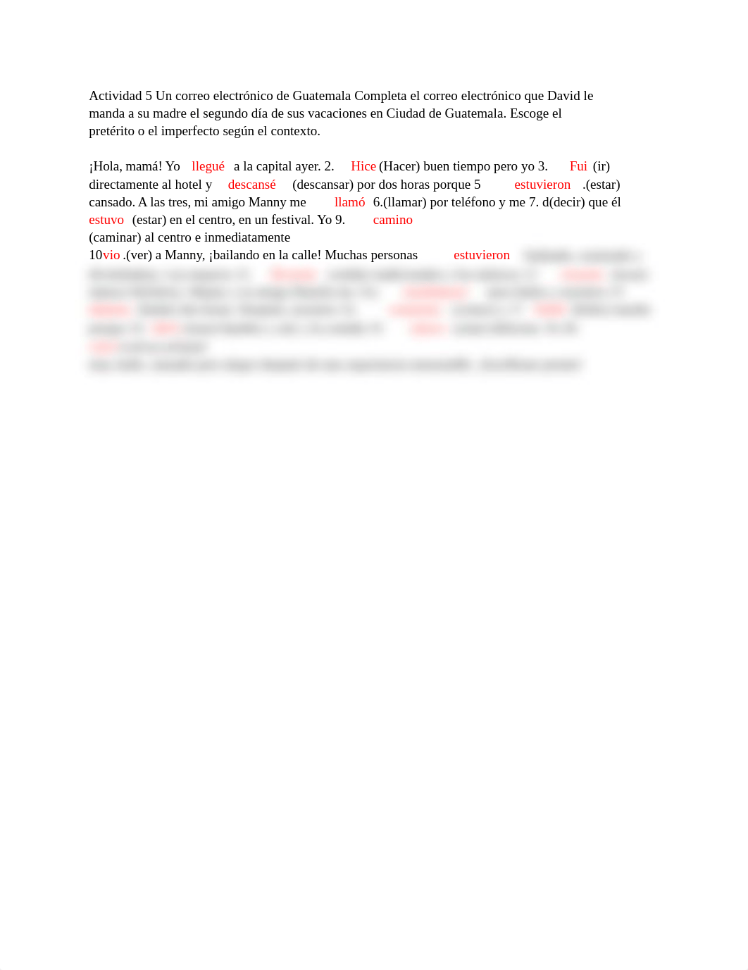 Actividad 5 Un correo electrónico de Guatemala Completa el correo electrónico que David le manda a s_dk0dio7drzc_page1