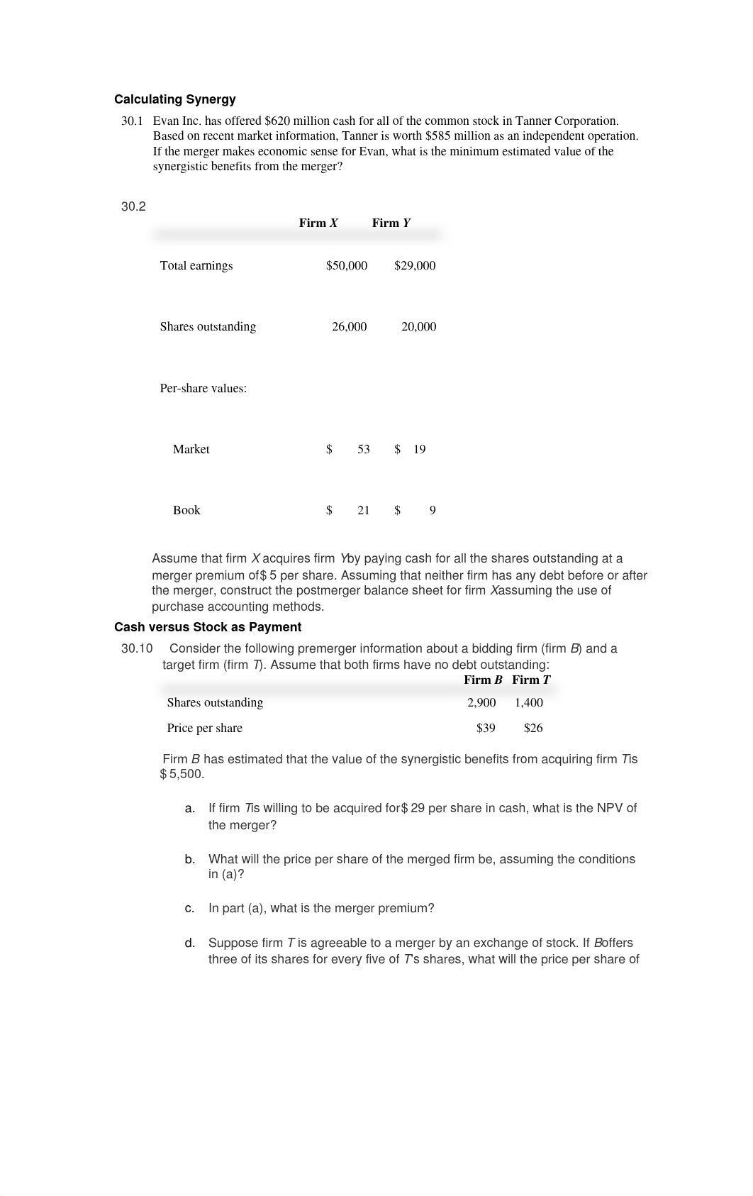 Practice Questions and solutions Mergers chapter 30_dk0k9jlqvyb_page1