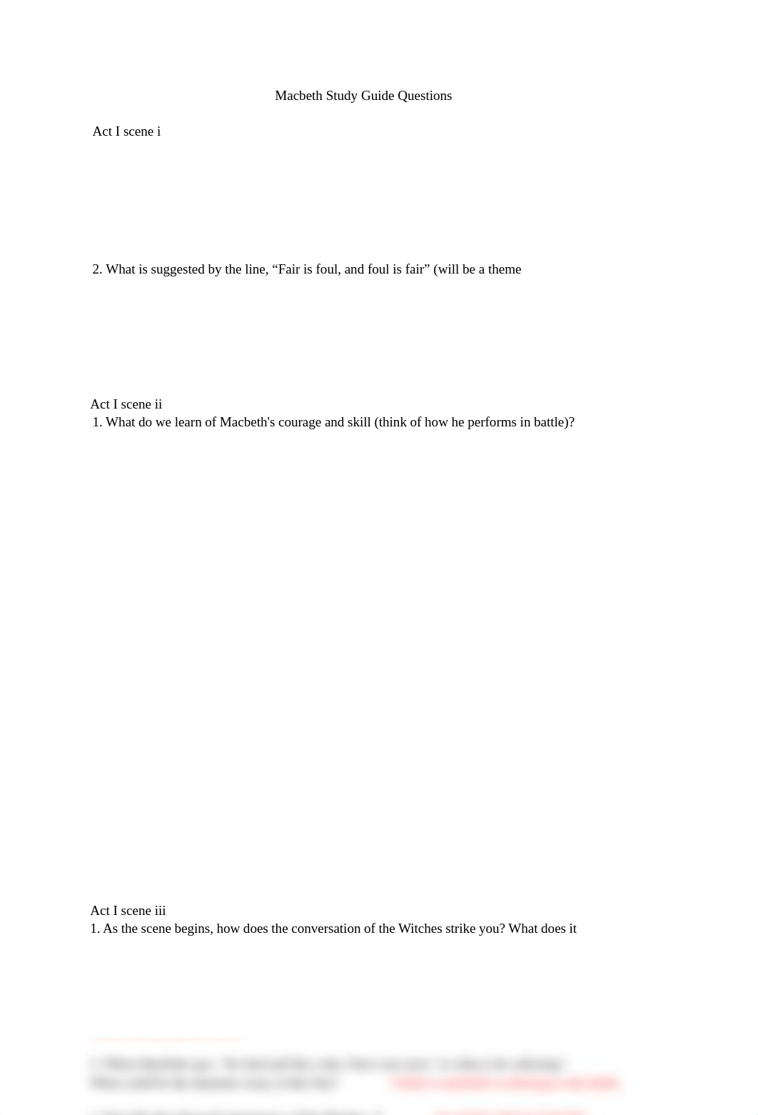 Macbeth Study Guide Questions Act I Montajah.docx_dk0pje99ubk_page1