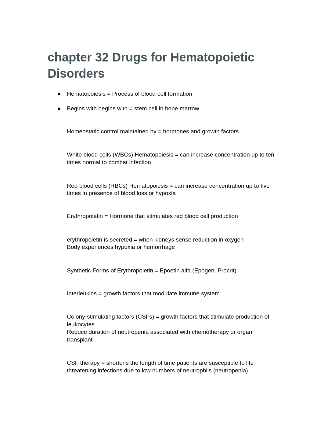 chapter 32 Drugs for Hematopoietic Disorders.docx_dk1btgfg8ct_page1