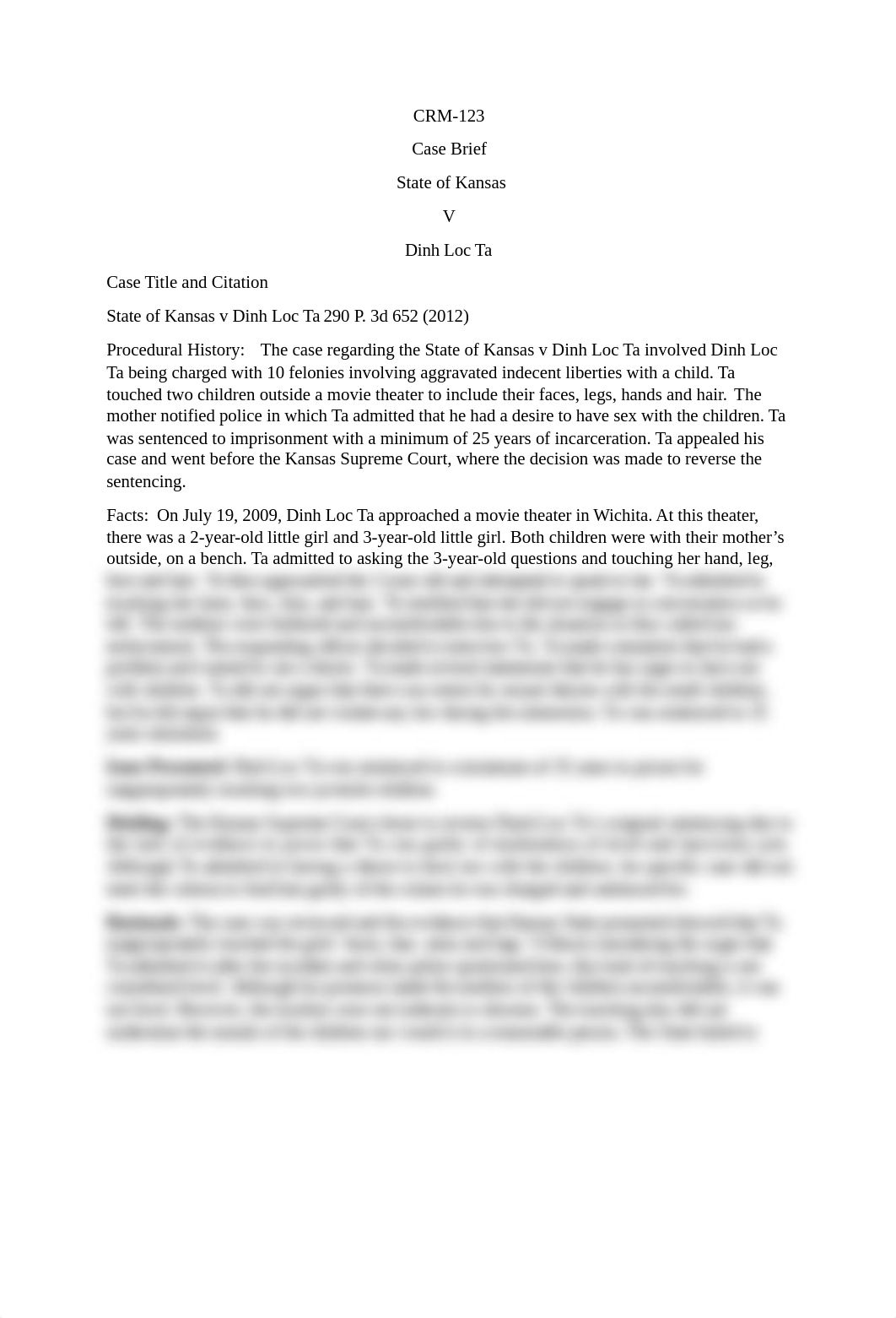 State of Kanas v Dinh Loc Ta Case Brief.docx_dk1cfc3yf5q_page1