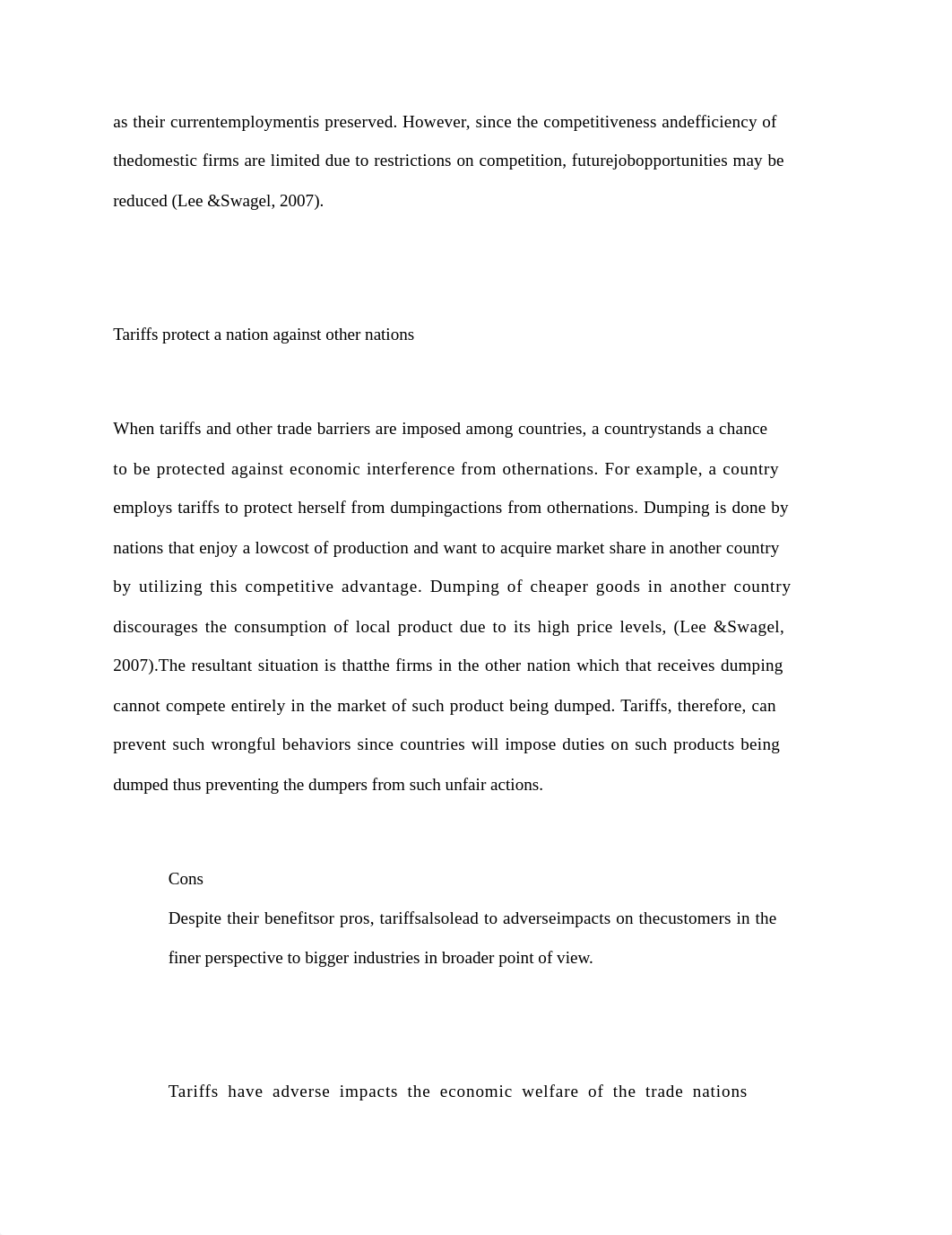 Tariffs are imposed to depress foreign competition_dk1y822i0xt_page4