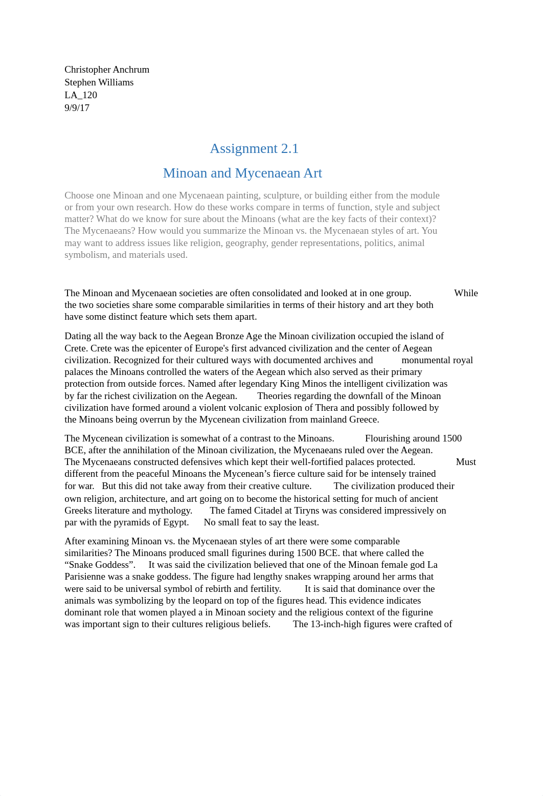 Assignment 2.1 - Minoan vs. Mycenaean Art (Notes).docx_dk26u04jmu5_page1