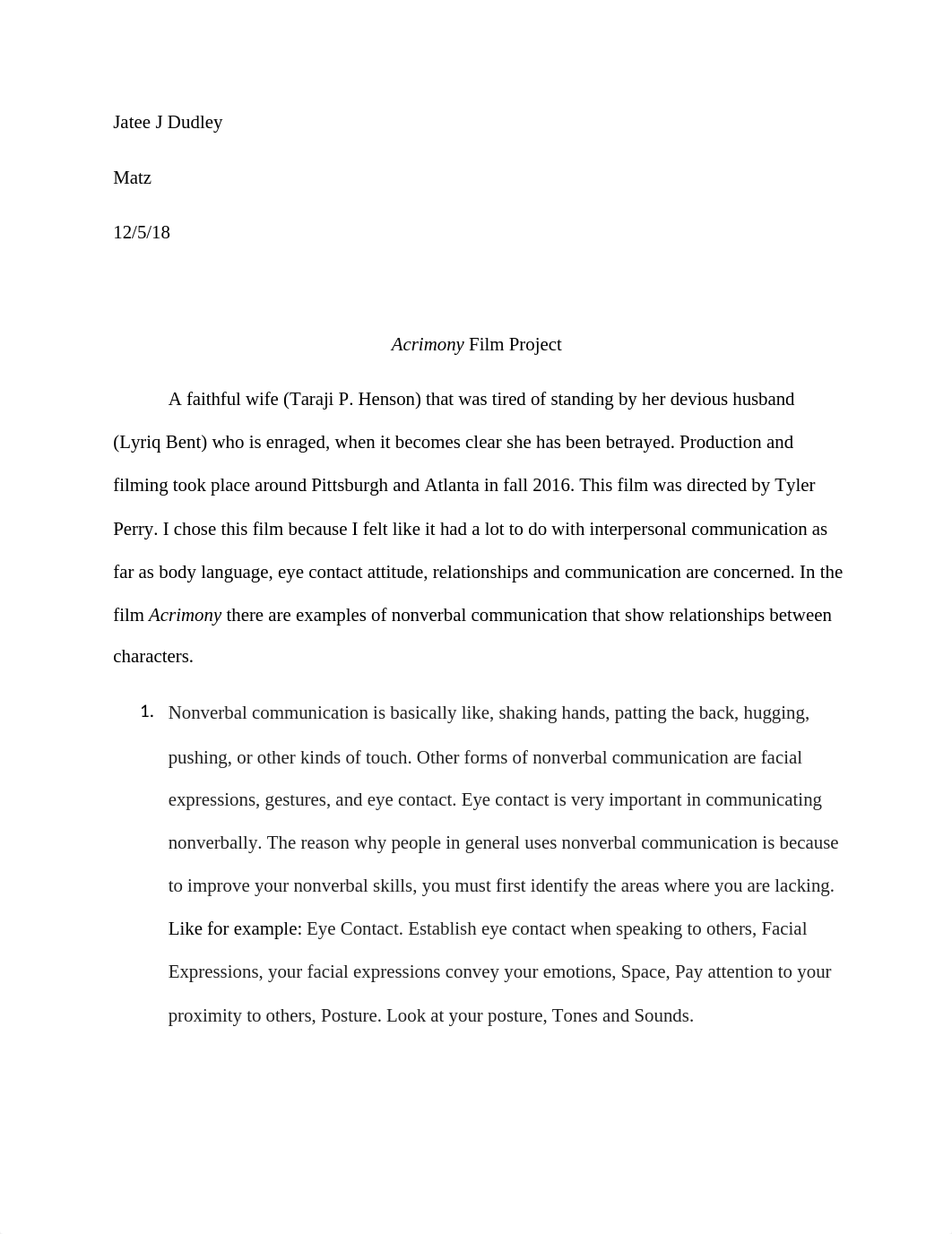 Acrimony Film Project Essay.docx_dk285wg43lk_page1