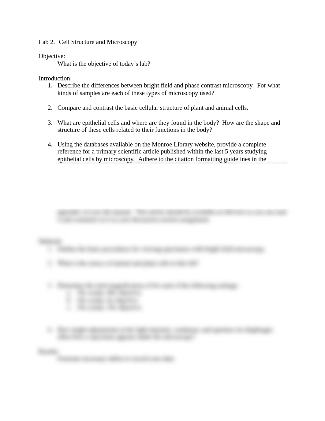 Lab 2 Cell Structure and Microscopy Pre-lab.docx_dk2ljvs0tit_page1