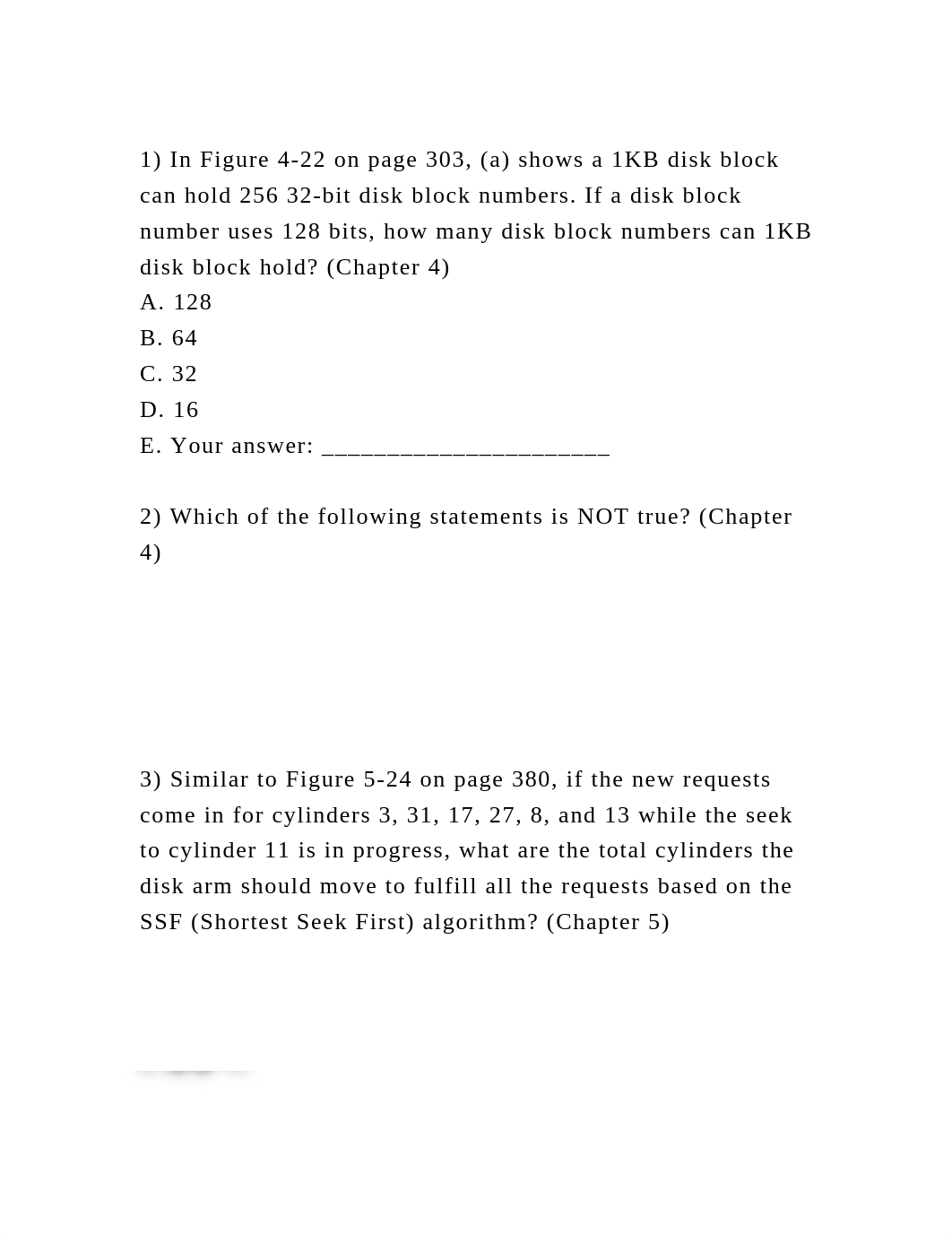 1) In Figure 4-22 on page 303, (a) shows a 1KB disk block can hold 2.docx_dk2snoh2vgq_page2