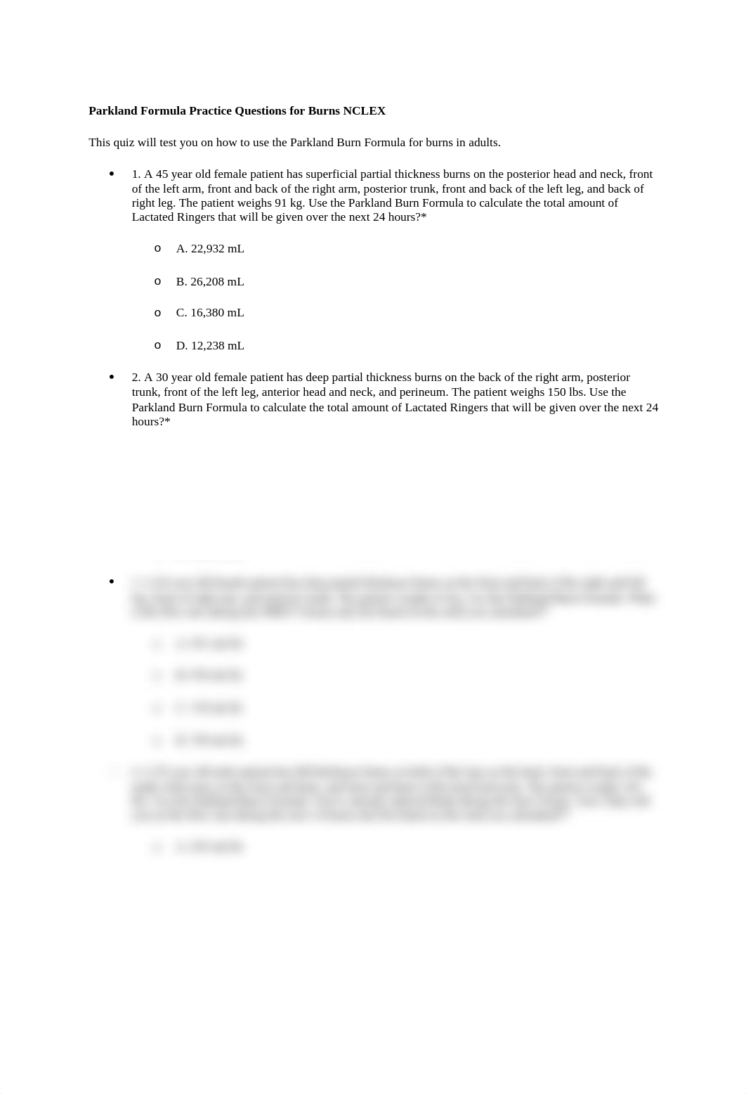 Parkland Formula Practice Questions for Burns NCLEX.docx_dk2uove4toa_page1