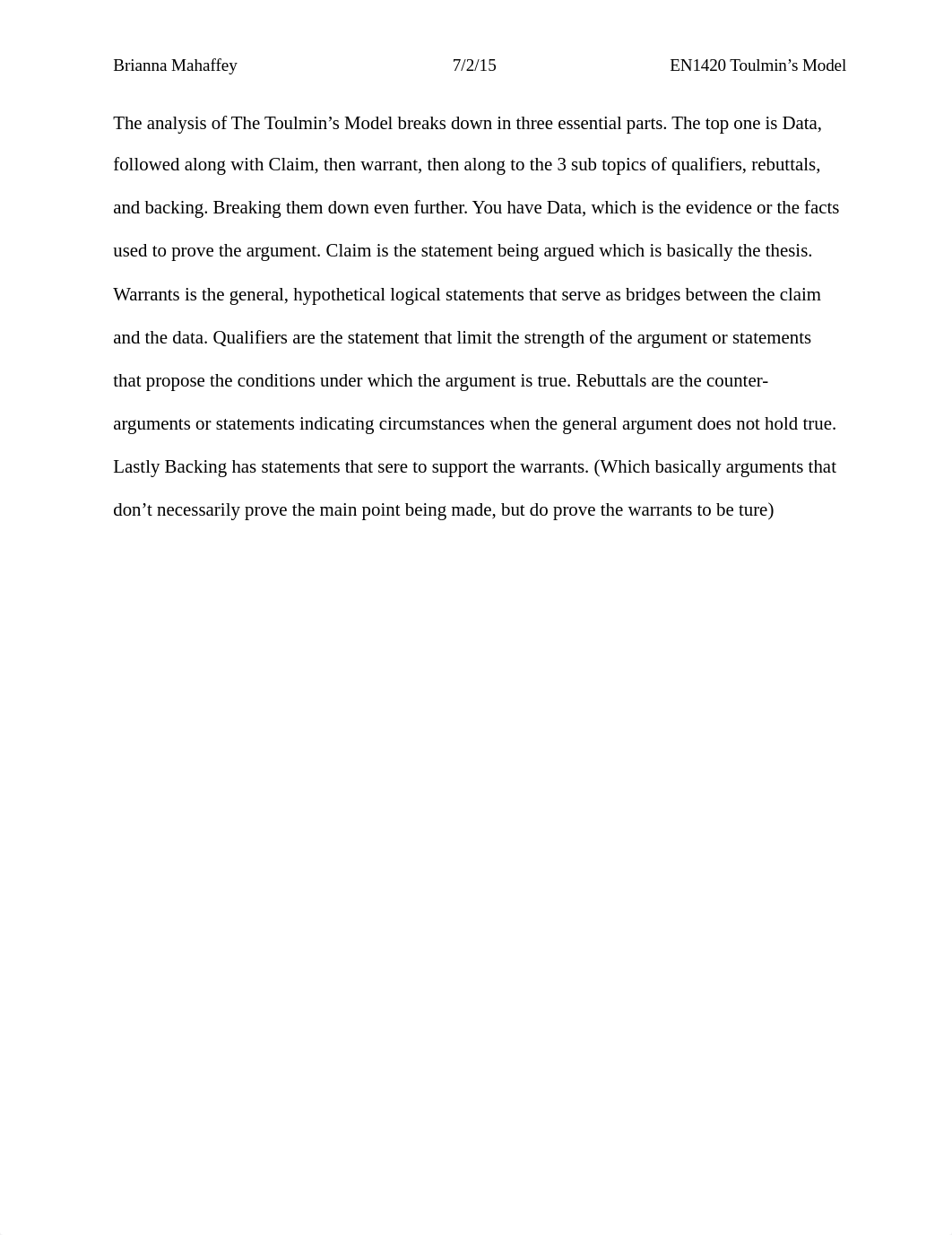 EN1420 Toulmins Model Paper_dk2week3eh5_page1