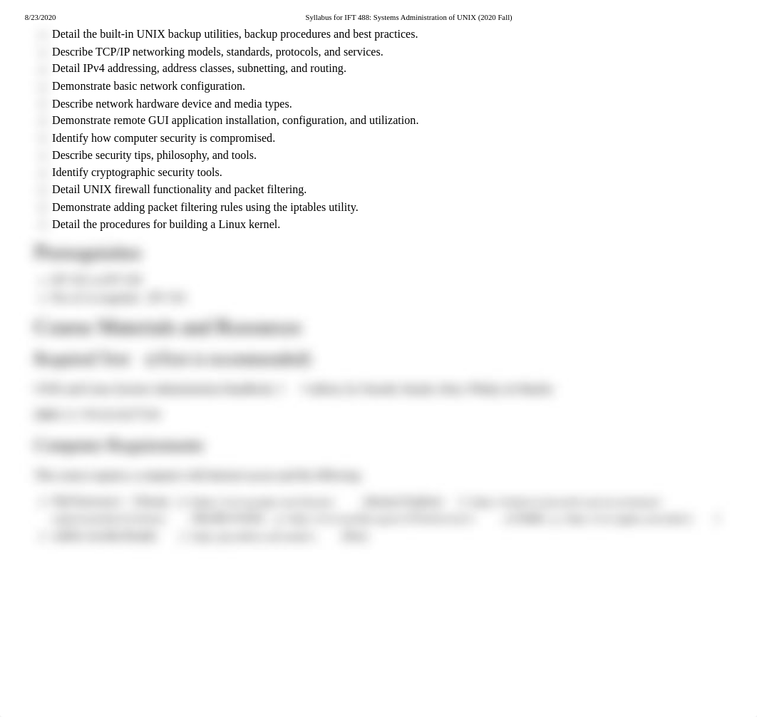 Syllabus for IFT 488_ Systems Administration of UNIX (2020 Fall).pdf_dk2zq2g5ikq_page3
