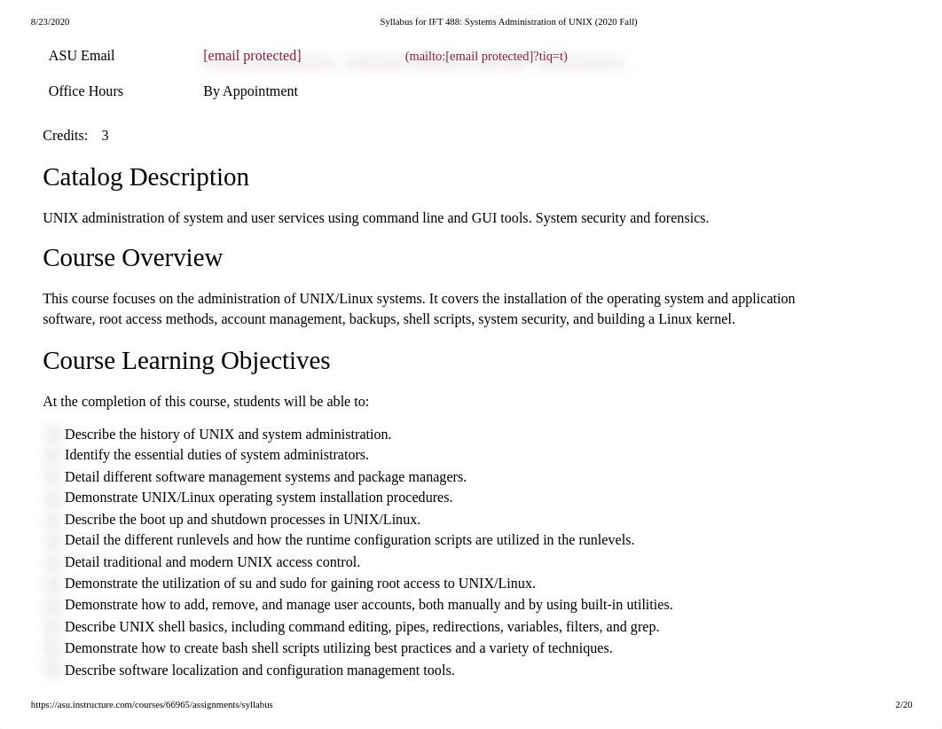 Syllabus for IFT 488_ Systems Administration of UNIX (2020 Fall).pdf_dk2zq2g5ikq_page2