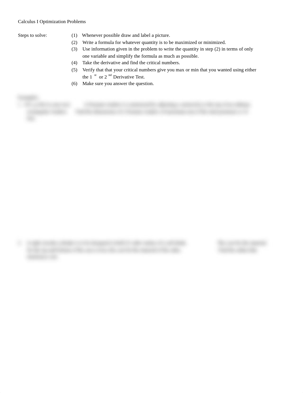 Calculus I Optimization Problems Handout_dk3fl9shq14_page1