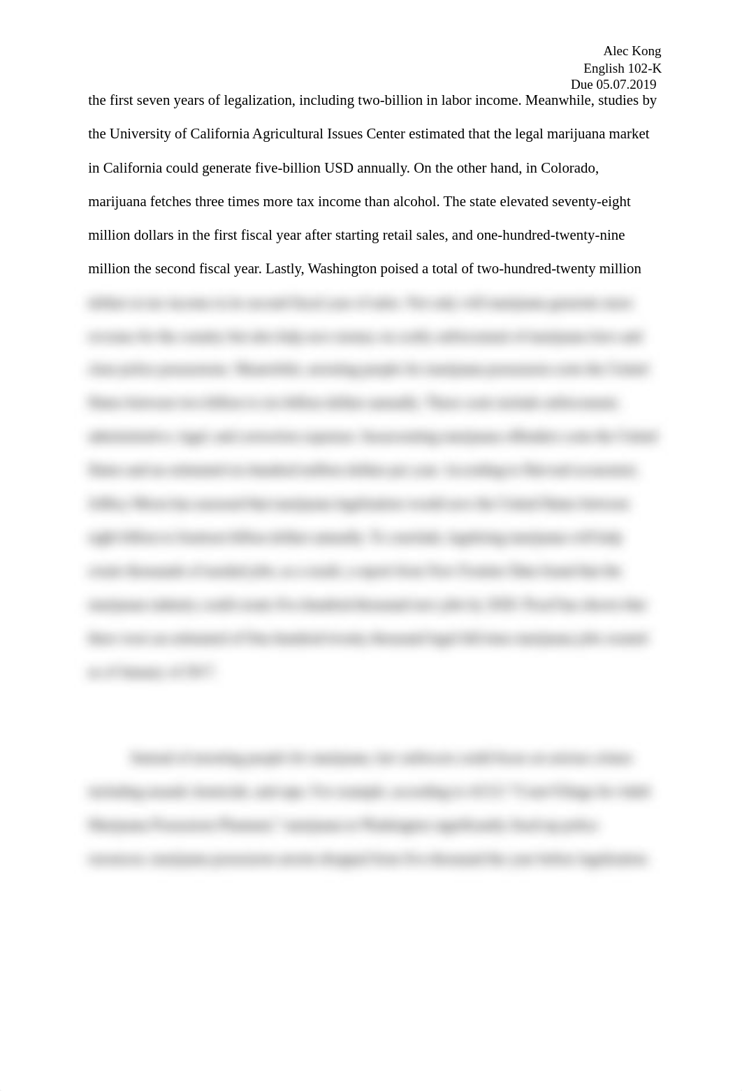 Should marijuana be legal-Alec Kong English 102-k.docx_dk3gz4pc4c9_page2