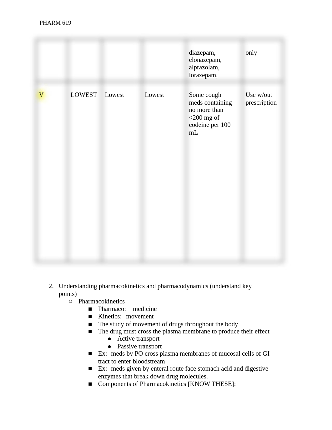 Study Guide Exam 1 -  Pharm Core Concepts, Respiratory, Upper _lower tract infections.docx_dk3rhd03d0i_page2