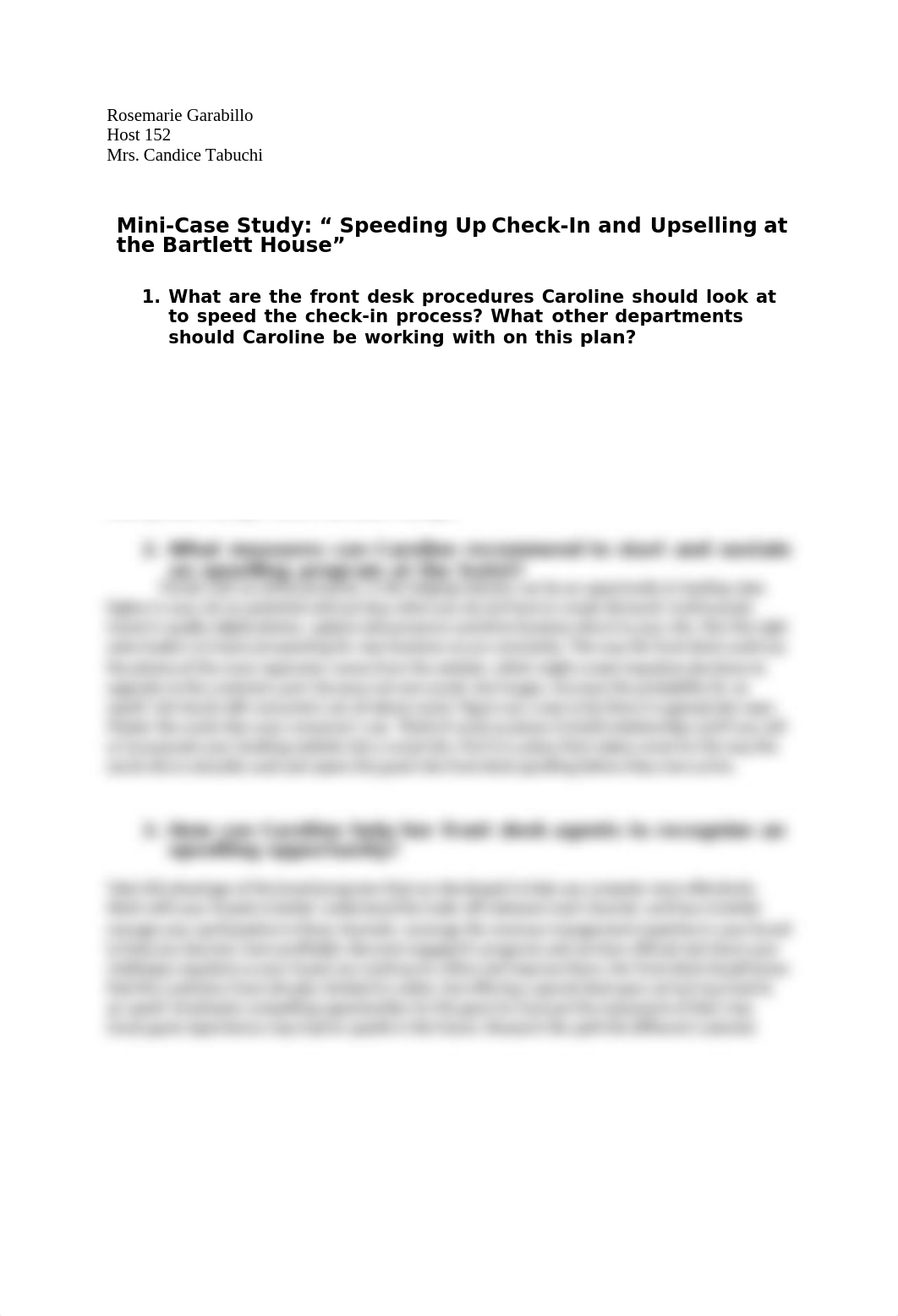 HOST 152 Speeding Up Check-In and Upselling at the Bartlett House".docx_dk4543zskjw_page1