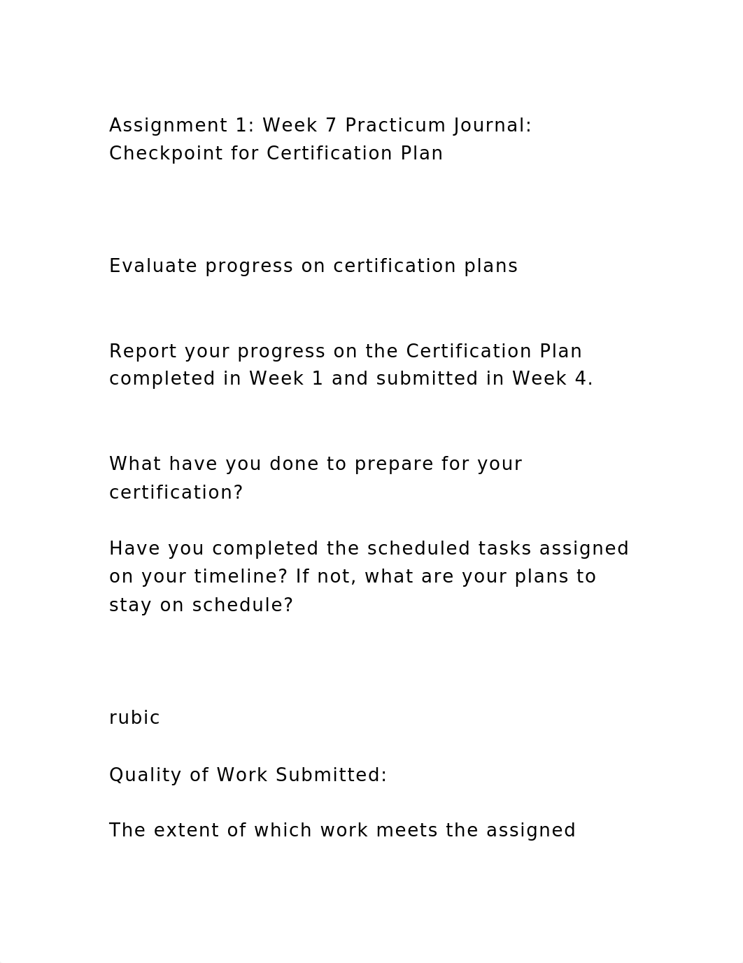 Assignment 1 Week 7 Practicum Journal Checkpoint for Certification.docx_dk4h784spz1_page3