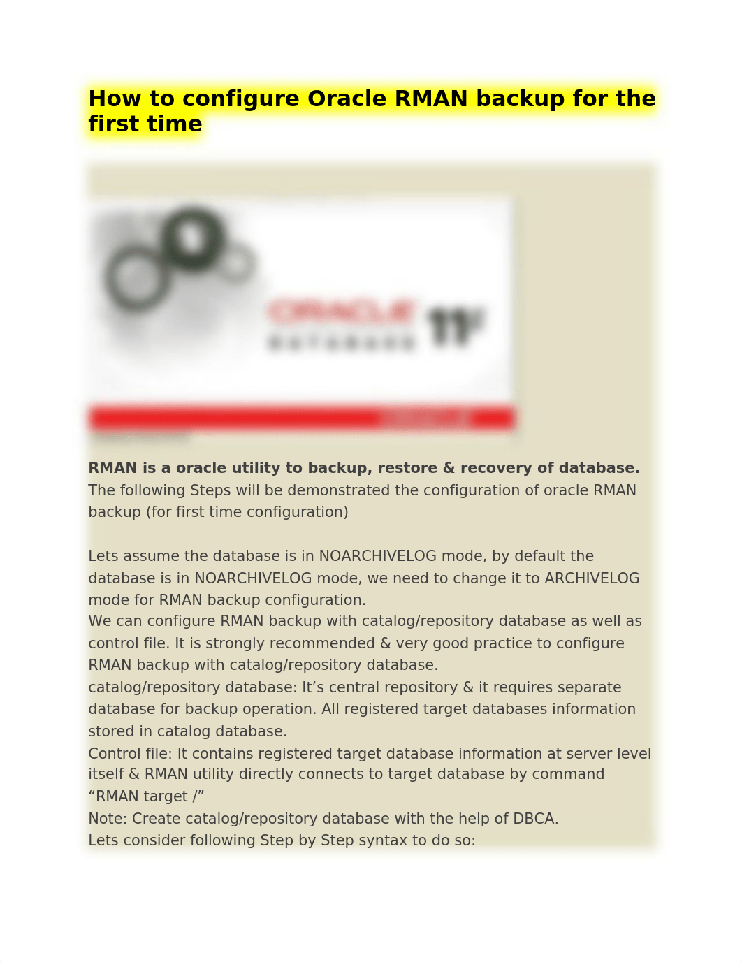 How to configure Oracle RMAN backup for the first time_dk4znsj84a3_page1