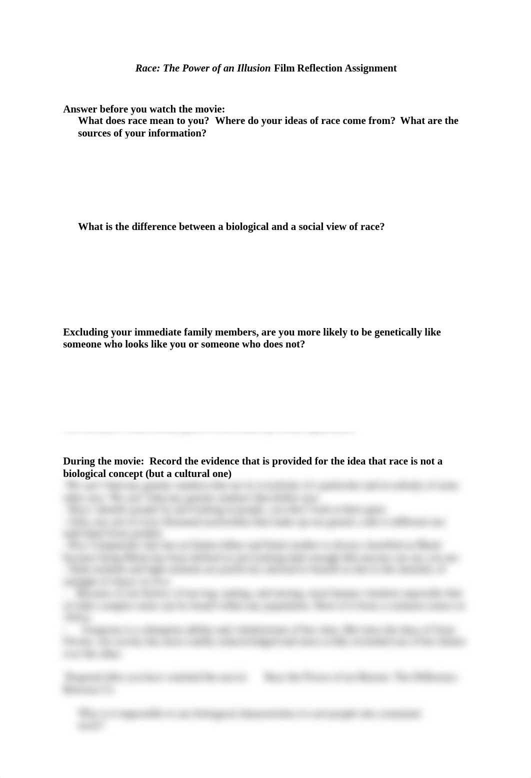 Race the Power of an Illusion Reflection Assignment- Mai Dang- Huynh.docx_dk582in8e8v_page1