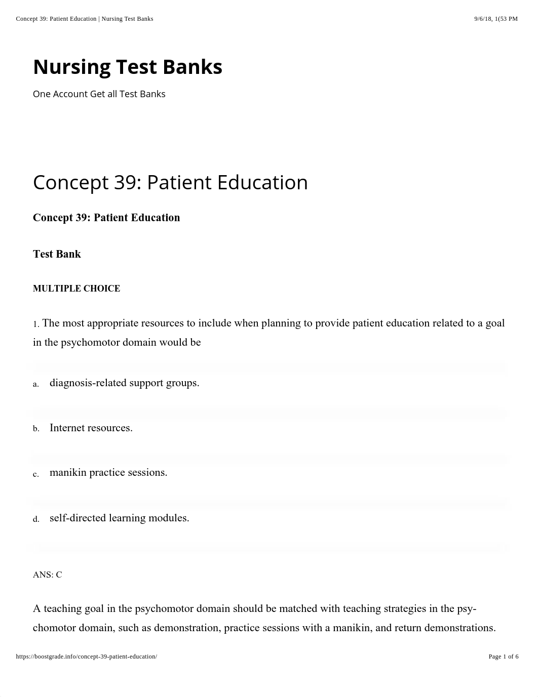 Concept 39: Patient Education | Nursing Test Banks.pdf_dk589juq8xc_page1