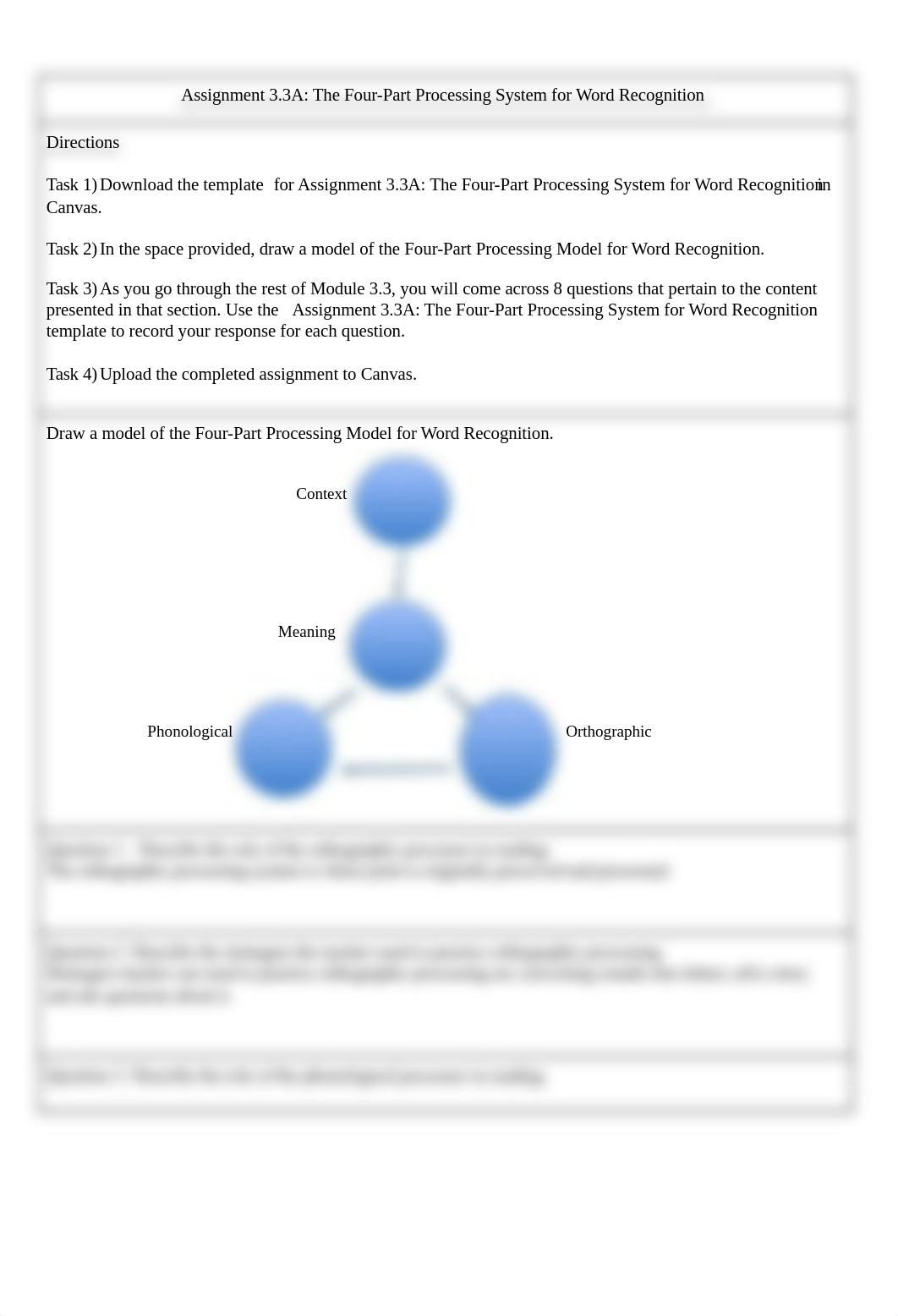 Assignment 3.3A_ The Four Part Processing System for Word Recognition Template-2.docx_dk6468snj8c_page1