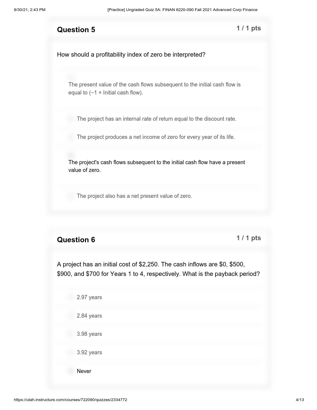 [Practice] Ungraded Quiz 5A_ FINAN 6220-090 Fall 2021 Advanced Corp Finance.pdf_dk6oszb6txx_page4