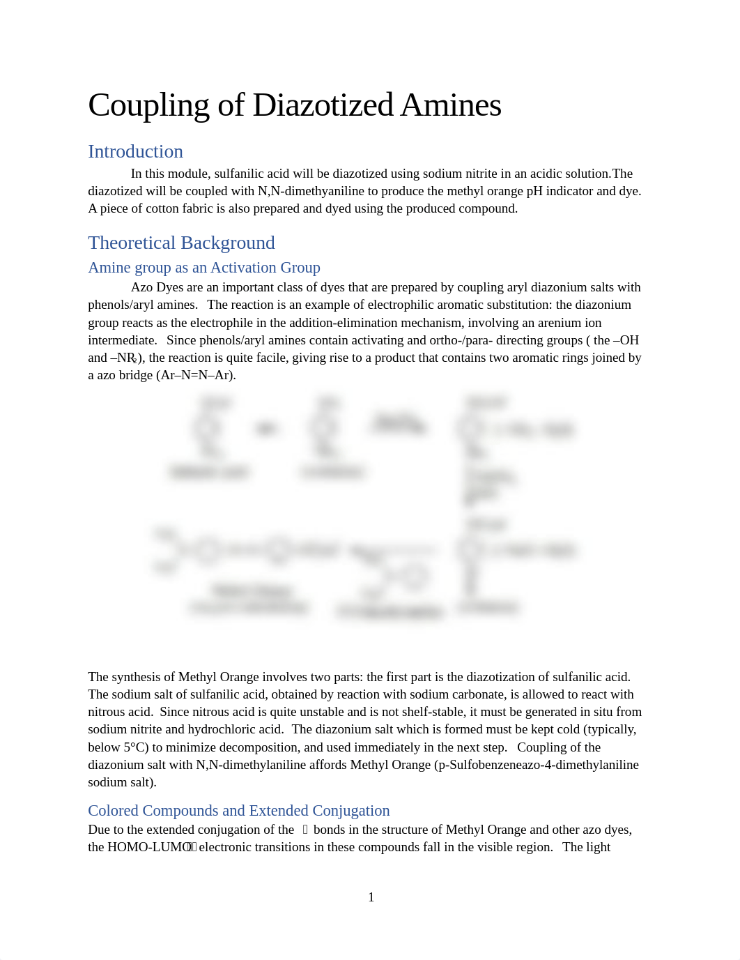 Fall2022_3220_Coupling of Diazotized Amines.docx_dk6z392z77d_page1